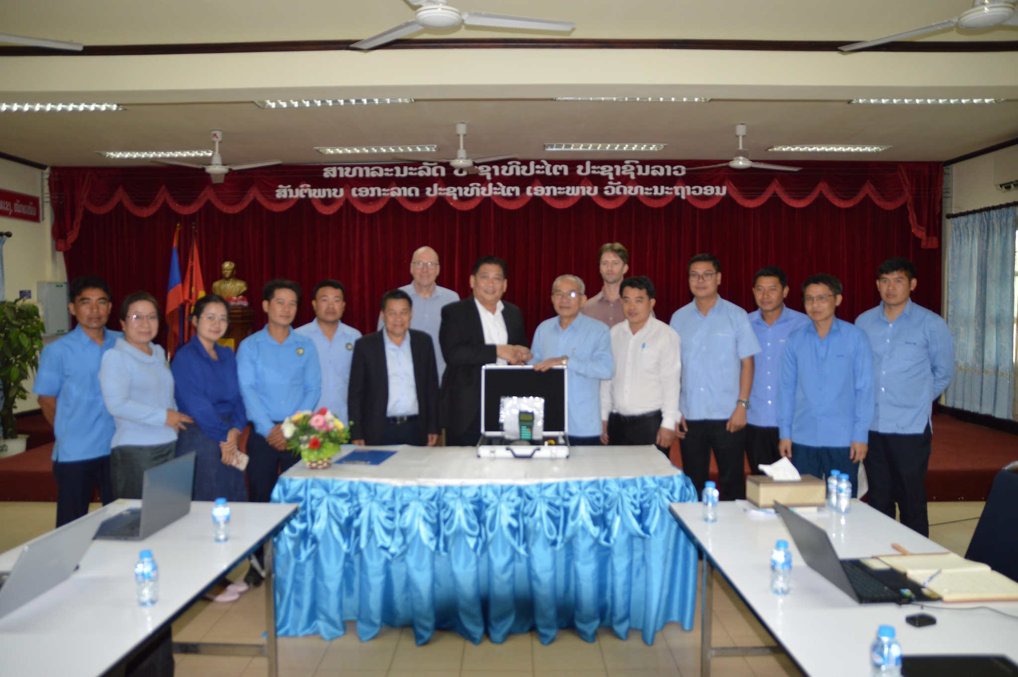 ໃນວັນທີ່ 5-8/3/2024 ໄດ້ມີການຝຶກອົບຮົມກ່ຽວກັບການນໍາໃຊ້ GIS ໂດຍການສະໜັບສະໜູນຂອງໂຄງການ World Water Amsterdam ປະເທດໂຮນລັງ.