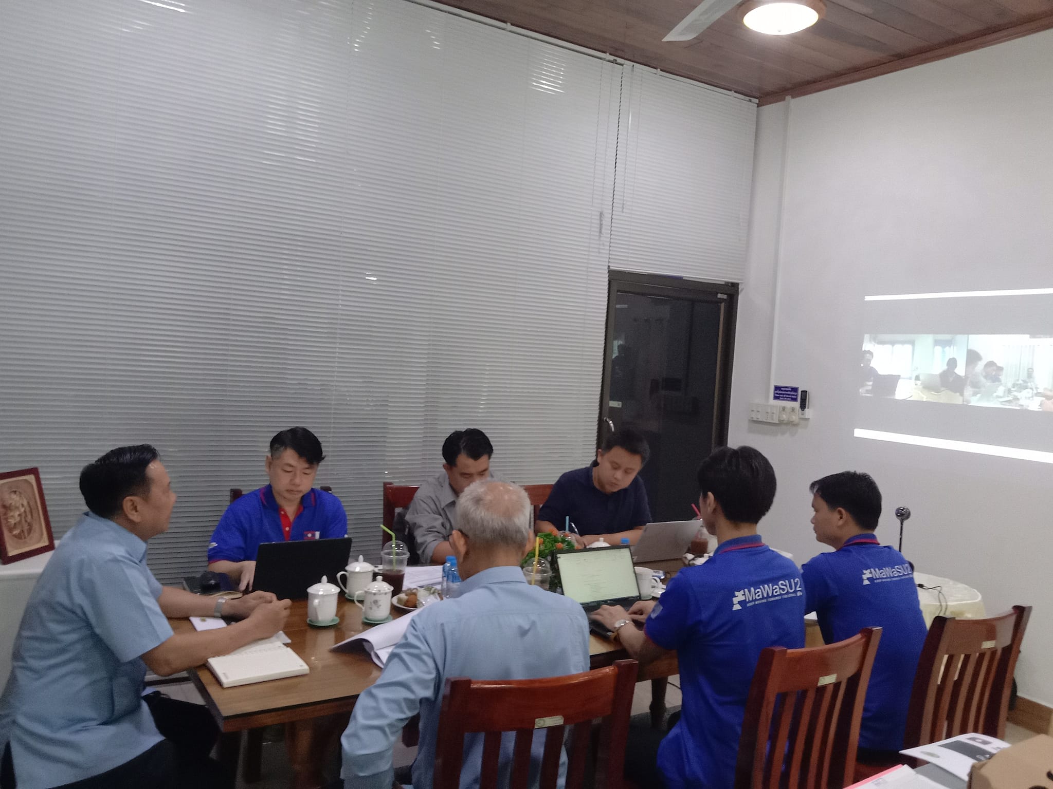 ໃນຕອນເຊົ້າຂອງວັນທີ່ 9/4/2024 ໄດ້ຈັດກອງປະຊຸມປຶກສາຫາລື ວຽກງານການຈັດຕັ້ງປະຕິບັດໂຄງການ ມາວາຊຶ ໄລຍະ3.