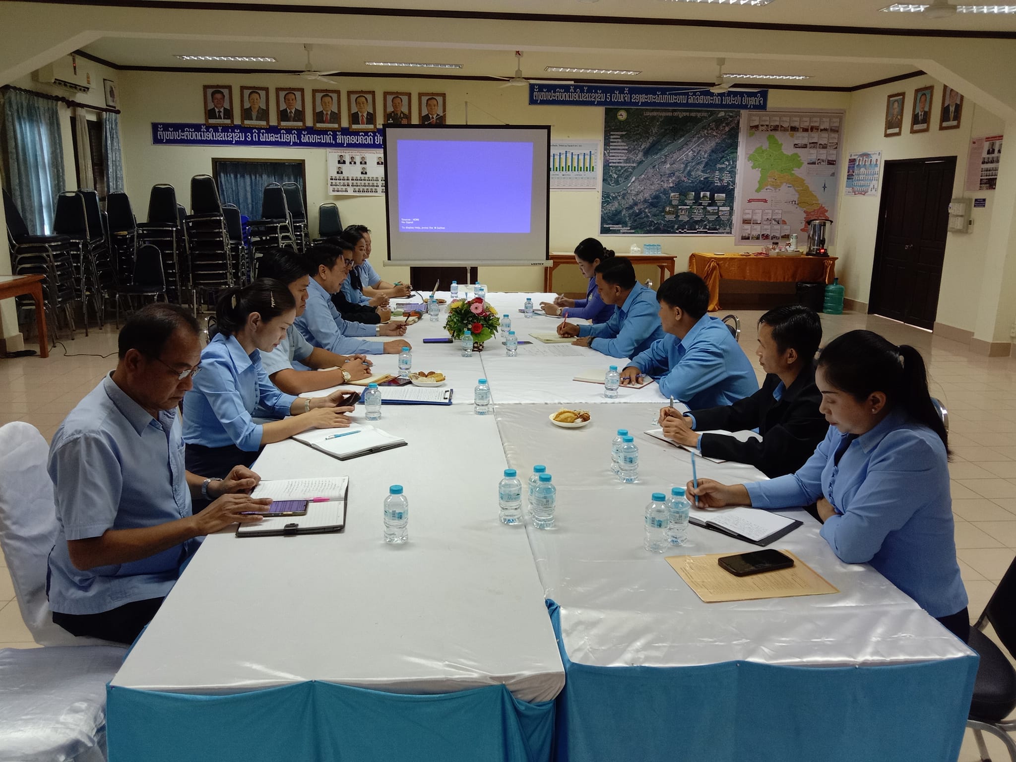 ໃນວັນທີ່18-19/6/2024 ຄະນະນໍາຈາກລັດວິສາຫະກິດນໍ້າປະປາ ແຂວງບໍ່ແກ້ວ ມາແລກປ່ຽນບົດຮຽນວຽກງານການຄ້າ ທີີ່ລັດວິສາຫະກິດນໍ້າປະປາ ແຂວງຫຼວງພະບາງ.