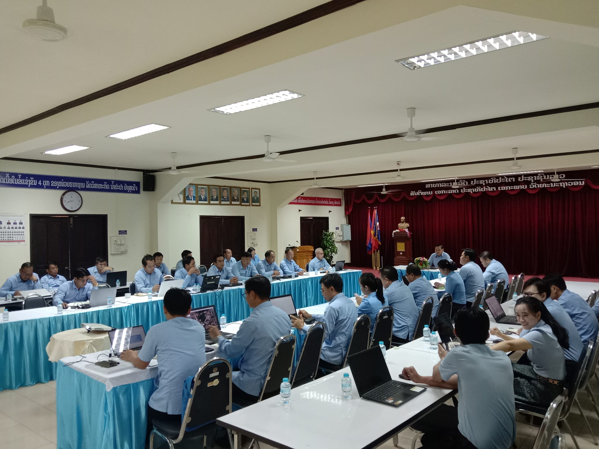 ໃນວັນທີ່22-23/8/2024 ໄດ້ຈັດກອງປະຊຸມສະຫຼຸບການດໍາເນີນທຸລະກິດນໍ້າປະປາ 6ເດືອນຕົ້ນປີ ແລະ ແຜນ 6ເດືອນທ້າຍປີ 2024.